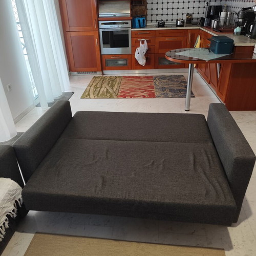 Bed with storage and mattress used, sofa beds with storage