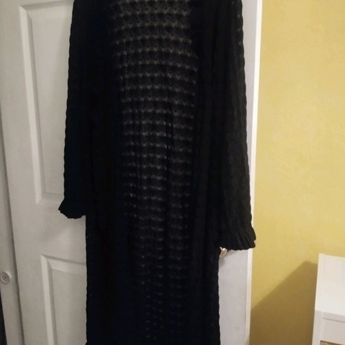 Marina Rinaldi black thin outerwear used, fits S-XL