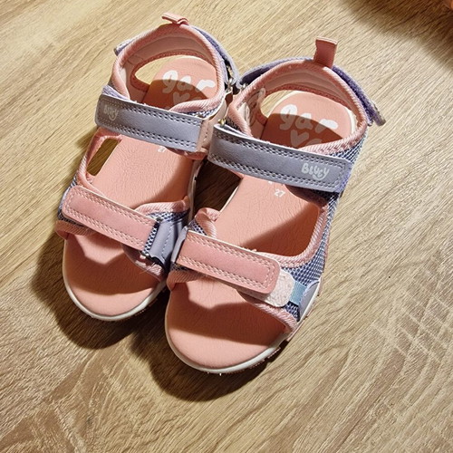 Garvalin kids sandals size 27 like new, pink and purple