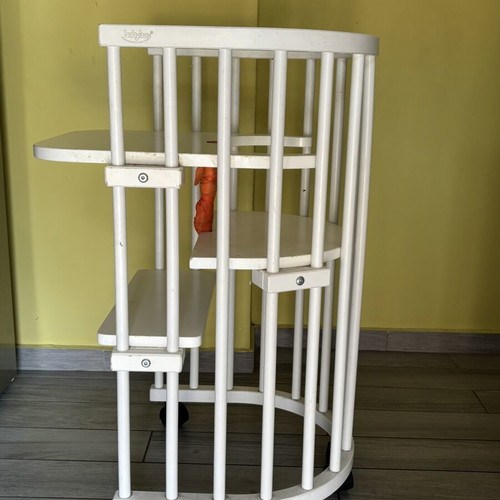 High chair that converts into baby cradle