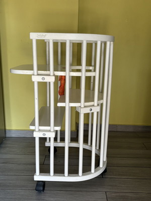 High chair that converts into baby cradle