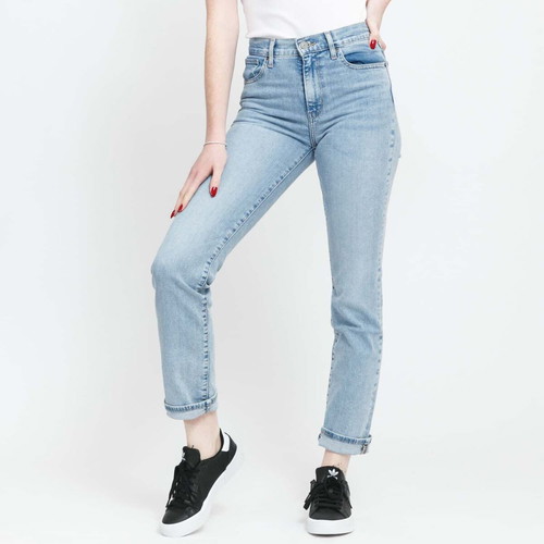 Levis 724 High Rise Slim Straight Jeans new, light blue, W29/L31