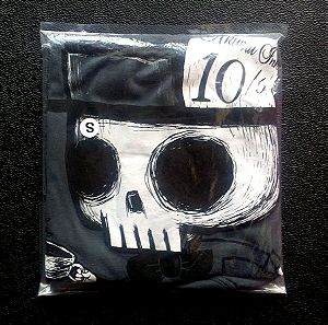 Αντρικο T-shirt, Akumu Ink, σπανιο, size Small, skull, vintage, gothic, rock, γκρι