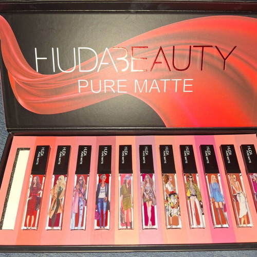 Huda Beauty Pure Matte lip lacquer set of 11