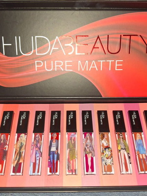 Huda Beauty Pure Matte lip lacquer set of 11