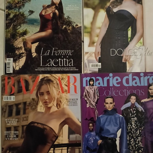 Marie Claire, InStyle, Bazaar September 2026-2027 fashion magazines, pack