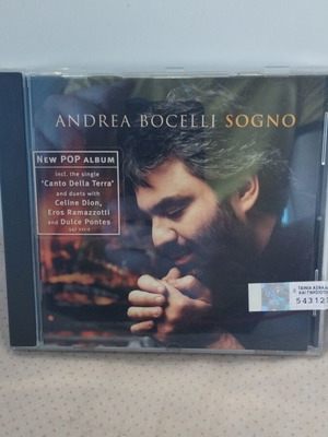 Andrea Bocelli Sogno CD pop γνήσιο, πολύ καλή κατάσταση