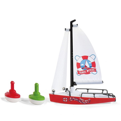 Siku boat and 2 extra floating toys, new, plastic, set of 3