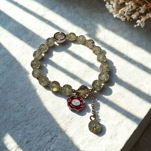 Handmade bracelet with cute sheep beads new