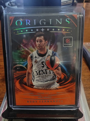 2025-26 Panini Origins EuroLeague Basketball Orange Parallel Card #99 Rudy Fernandez