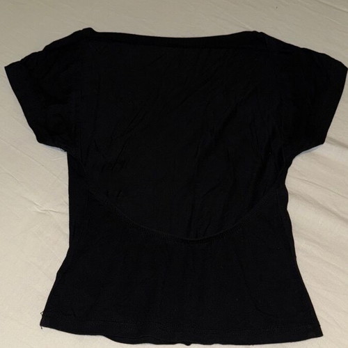 Top black, like new, size S-M, elastic