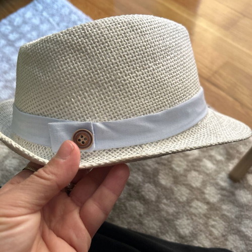Straw hat white 50cm used