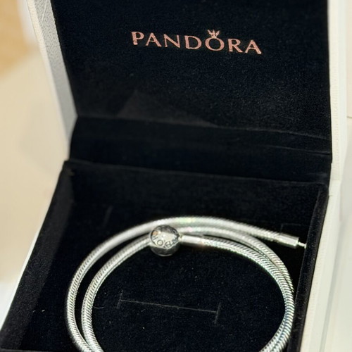 Pandora necklace, silver
