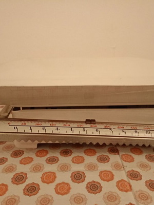 Vintage baby scale used, Greek made
