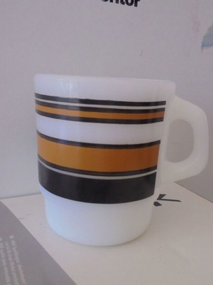 Anchor Hocking vintage milk mug 1960 new, collectible