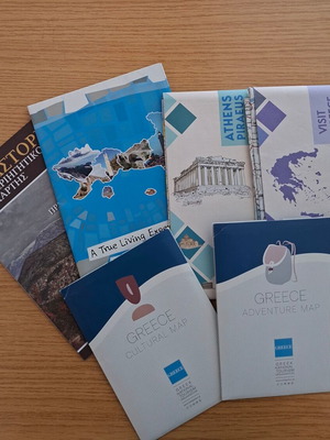 Χάρτες Ελλάδας, πακέτο 6 τεμαχίων, αγγλικά και ελληνικά
