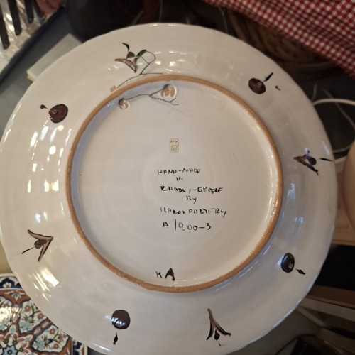 Ikaros Rhodes Decorative Plate φ34 Like New