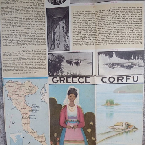 Corfu tourist brochure used