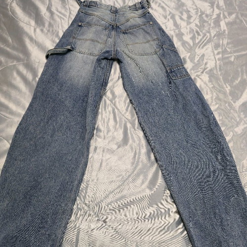 Bershka Carpender baggy wide leg pants size 32 like new, blue