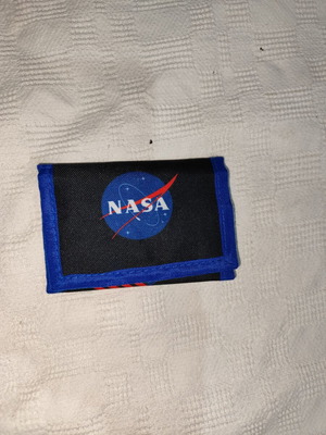 Children's fabric wallet with Velcro NASA like new