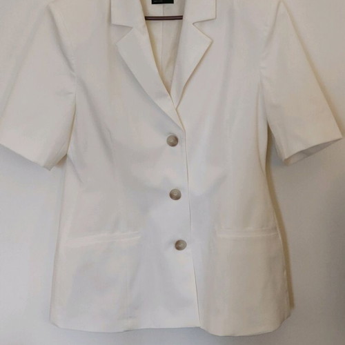 Asos Design women's white jacket like new with short sleeves