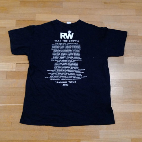 Robbie Williams Take the Crown Stadium Tour 2013 Shirt size L like new