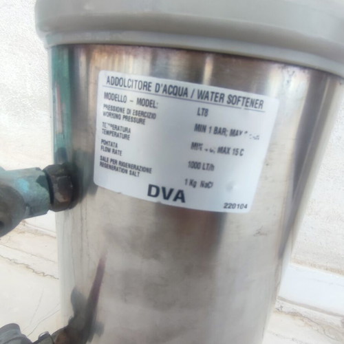 DVA LT8 Stainless Steel Water Softener 8 Liters used