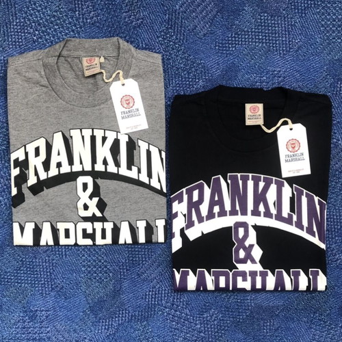 Franklin & Marshall T-shirt new men's M-L black and gray cotton