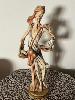 Fisherman decorative figurine like new