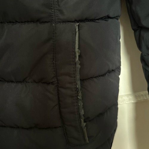 Zara black puffer short jacket size L used