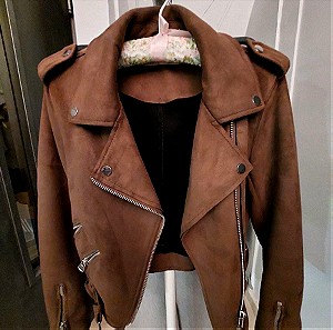 Zara crop biker jacket, medium