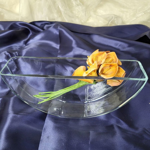 Glass Bowls Half-Moon Centerpieces pack of 25 like new