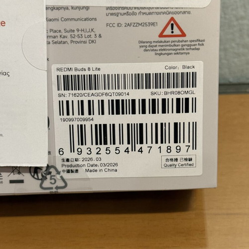 Xiaomi Redmi Buds 8 Lite Black new with 2-year warranty