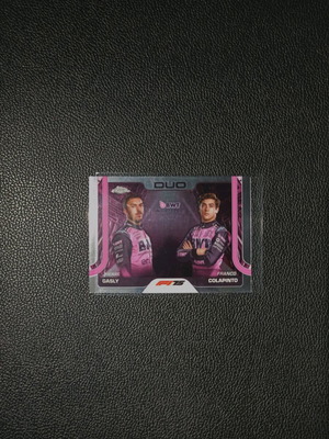 Topps Chrome F1 Alpine Team Duo Franco Colapinto Pierre Gasly σαν καινούργιο