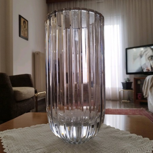 Rogaska crystal vase like new, 30cm height