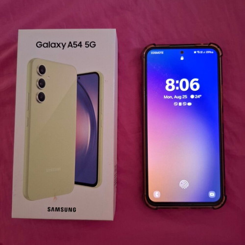 Samsung Galaxy A54 128GB 8GB like new, yellow
