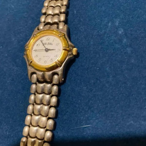 Folli Follie women's watch used, needs battery, gold and silver