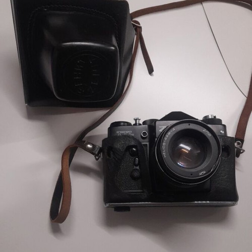 Zenit TTL camera used with leather case