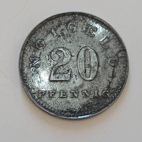 Tschvizel Bavaria 20 Pfennig 1920 coin like new