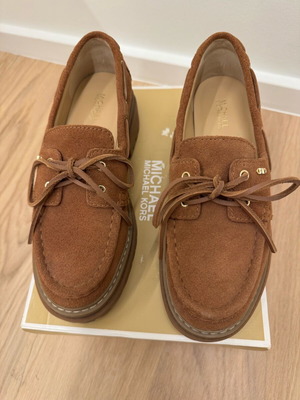 Michael Kors suede moccasins brown like new, size 36