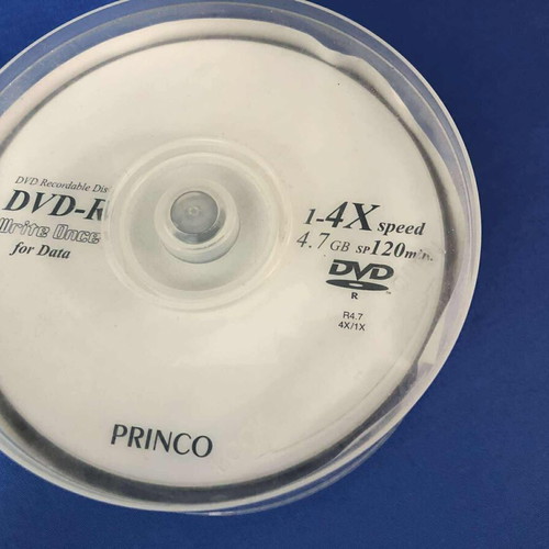 Princo DVD 4.7GB Write Once new, pack of 25 discs