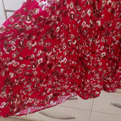 Summer dress floral pattern, like new, viscose, size XL