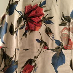 Floral dress with back opening size M like new