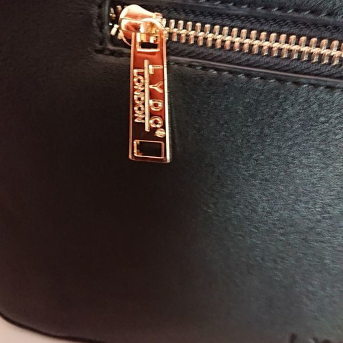 LYDC London envelope bag like new, black-gray with blue details