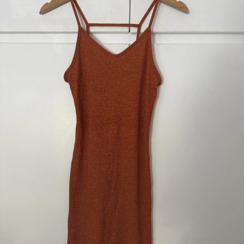 Topshop dress like new, black and orange, size S