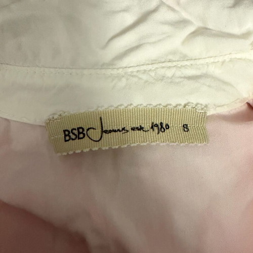 BSB sleeveless shirt like new, pink and white, size S