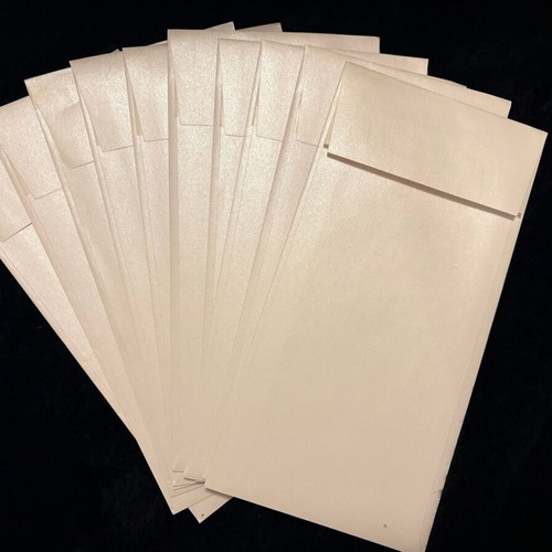 Century Pearl envelopes set of 10 23x10cm like new