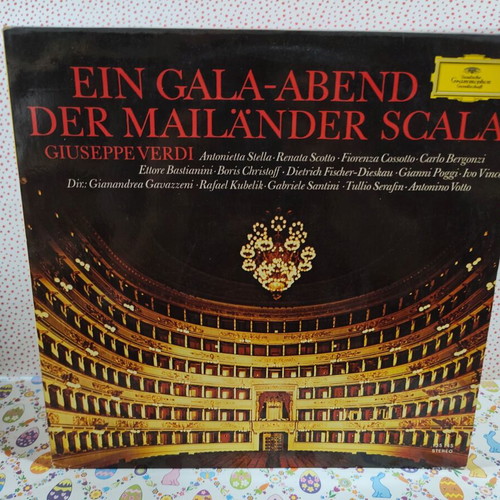 Giuseppe Verdi Gala Night At La Scala vinyl LP used, classical