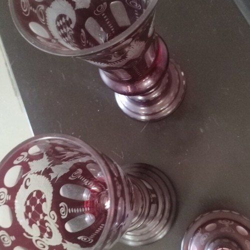 Egermann Bohemian Crystals handmade, like new, 1950s