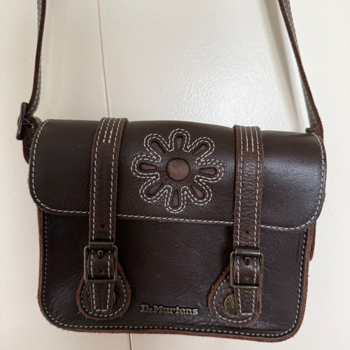 Dr. Martens Dunner 7” Satchel bag σαν καινούργιο, καφέ χιαστί